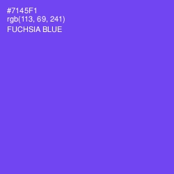 #7145F1 - Fuchsia Blue Color Image
